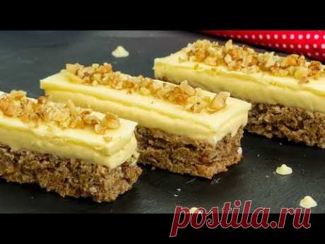 Самое вкусное и самое простое в приготовлении - ореховое пирожное с белым шоколадом. | Appetitno.TV