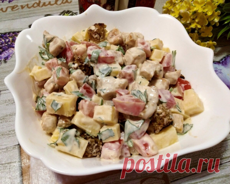 Салат "Пальчики оближешь" на скорую руку. Очень просто, вкусно и без майонеза | Алина Калинина Простые рецепты | Яндекс Дзен