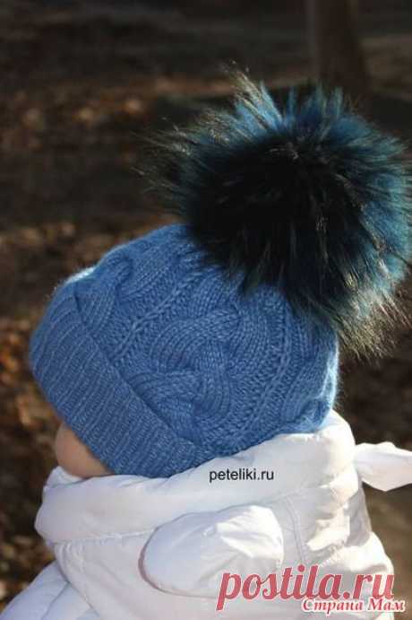 Шапка с отворотом из пряжи Норка - Вязание - Страна Мам
