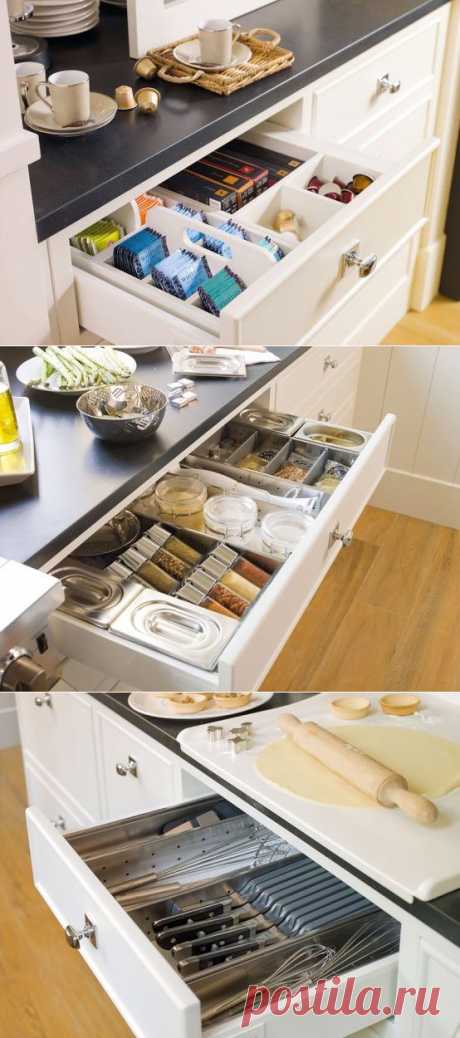 Идеи организации хранения кухонной утвари - Домашний очаг