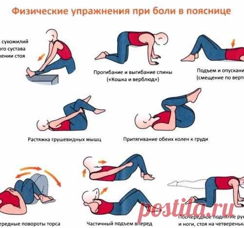 Упражнения для здоровья поясничного отдела