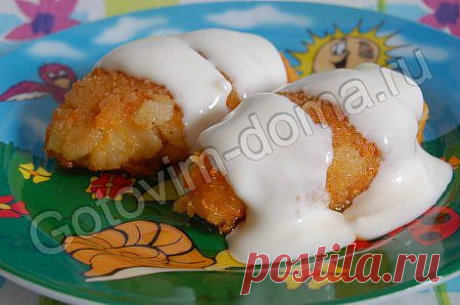 Рецепт: Морковные котлетки с соусом