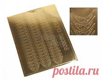 Металлизированные наклейки для ногтей G05 - золото купить в Киеве