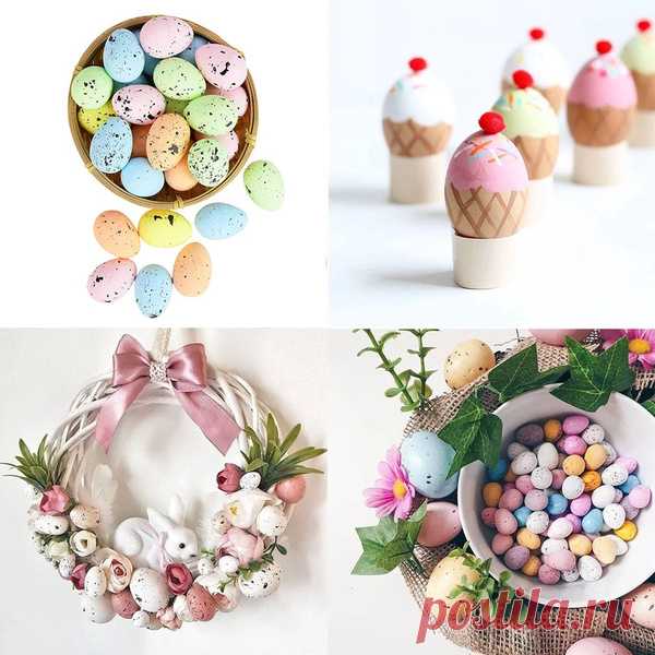 20 Шт. / Лот Happy Пасхальные Яйца Пенопласт Мяч DIY Украшения Дома Пасха Украшение Партии Подарочные Украшения Гирлянды Поставки | Желаю