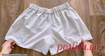 How to Sew Shorts​ 2 Easy and Fast Projects Free PDF! - Sparrow Refashion: A Blog for Sewing Lovers and DIY Enthusiasts