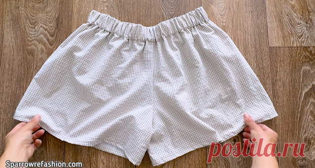 How to Sew Shorts​ 2 Easy and Fast Projects Free PDF! - Sparrow Refashion: A Blog for Sewing Lovers and DIY Enthusiasts