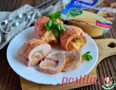 Куриные рулетики с сыром и беконом гриль – кулинарный рецепт