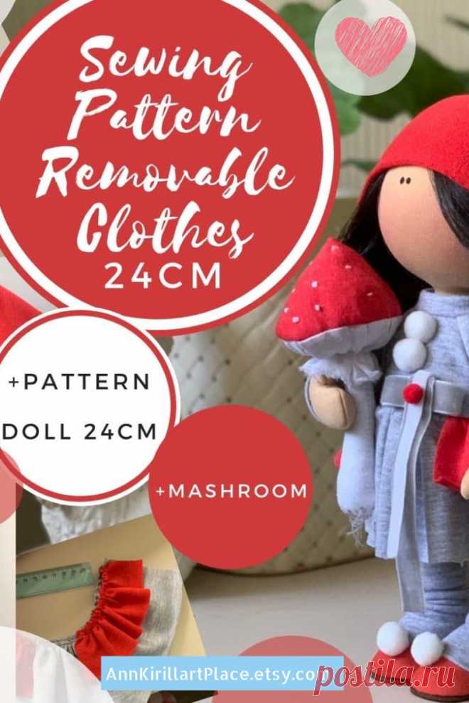Sewing Tutorial of Removable Cloth for 24 cm doll PDF Doll | Etsy