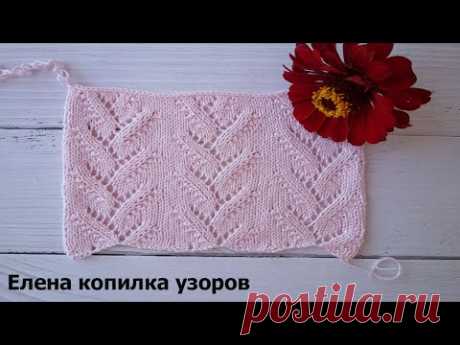 ажурные узоры спицамиattern with needles