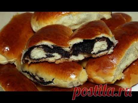 Воздушные булочки с маком. Сдобные пирожки с маковой начинкой.