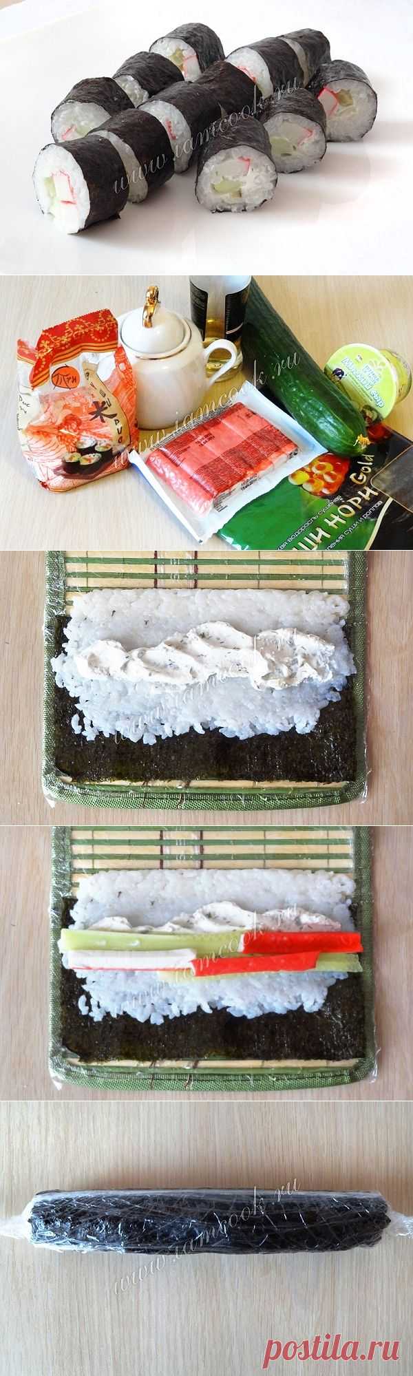 РОЛЛЫ С КРАБОВЫМИ ПАЛОЧКАМИ