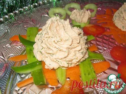 Мусс из лосося на овощных ковриках - кулинарный рецепт