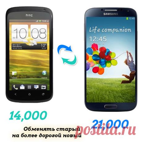 Как смартфон, купленный за 14.000 рублей через 10 месяцев обменять на новый, стоимостью 21.000?