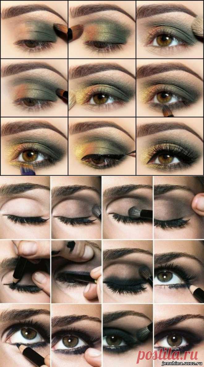 Макияж для карих глаз.