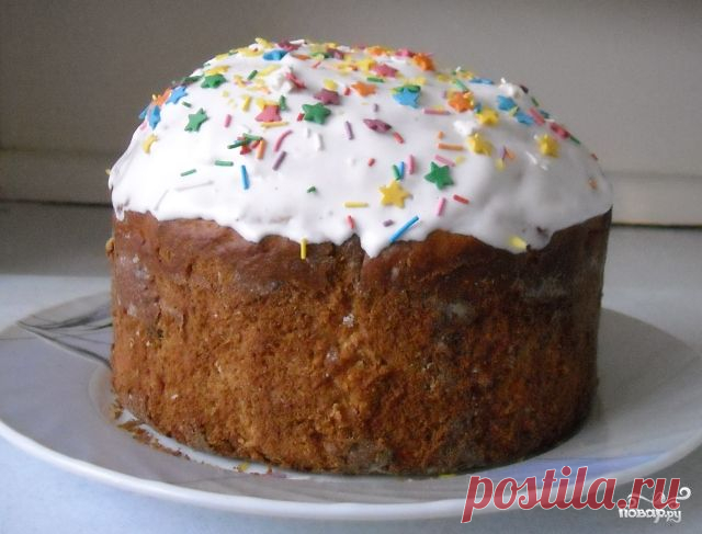 Кулич с белым изюмом - пошаговый кулинарный рецепт на Повар.ру