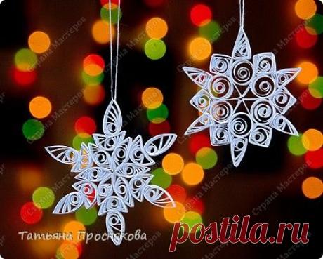 Снежный квиллинг - Скрапбукинг.Квиллинг
