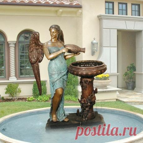 Декоративный Сад Леди С Цветами Кувшин И Птица Бронзовая Фонтан Скульптура - Buy Бронзовый Фонтан Воды,Бронзовый Фонтан Леди Product on Alibaba.com