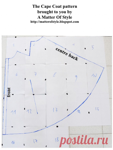 Пальто шаблон Мыс