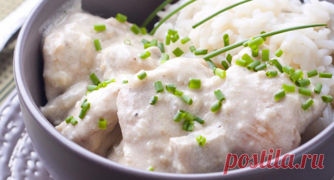 Фрикасе из курицы с сыром