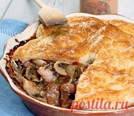 Как приготовить запеканка с мясом и грибами - рецепт, ингредиенты и фотографии