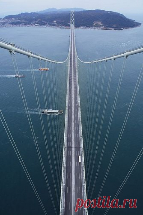 Akashi Bridg #japan #hyogo,  flickr от Teruhide Tomori  |   Pinterest: инструмент для поиска и хранения интересных идей