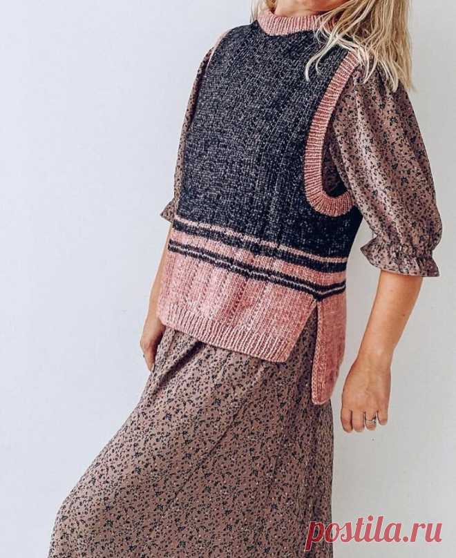 Если у вас нет жилета, срочно свяжите его | Нескучное вязание в нескучном саду | Дзен