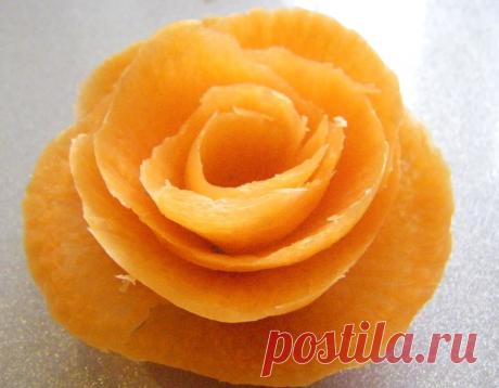 Роза из моркови