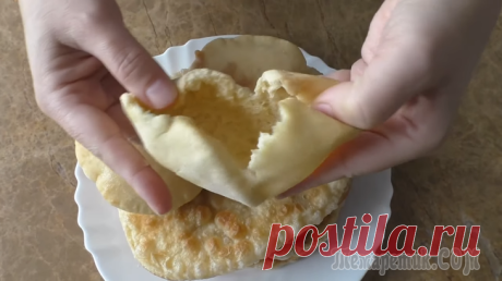 Самая пышная и нежная лепешка / Печем и жарим / Тесто на йогурте