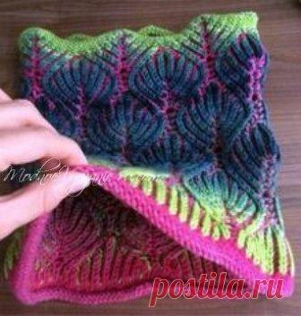 Снуд спицами *Листья* в технике бриошь Техника бриошь (Brioche Stitch )с двухсторонней вязкой в последнее время стала очень... Вязание - Мой Мир@Mail.ru Снуд спицами *Листья* в технике бриошь Техника бриошь (Brioche Stitch )с двухсторонней вязкой в последнее время стала очень...  Вязание в социальной сети Мой Мир