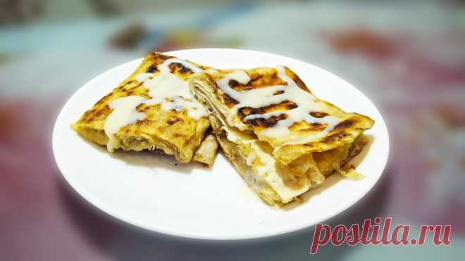Бегите быстрей в ближайшую лавку за лавашем! Будем готовить вкусный завтрак из банана, яйца и лаваша. | Папа дома | Яндекс Дзен