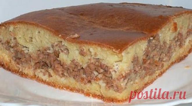 Пирог с мясом «Легче не бывает»