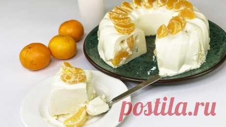 НА СКОРУЮ РУКУ и БЕЗ ДУХОВКИ 🍰 Творожный торт с мандаринами 🍊 Очень нежно и вкусно!