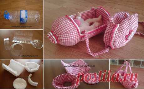 DIY Doll PET Bottle Stroller | Our Daily Ideas