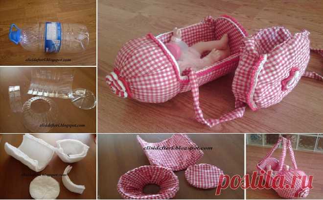 DIY Doll PET Bottle Stroller | Our Daily Ideas