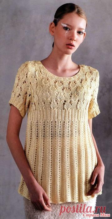 Летняя туника с завышенной талией. Спицы. RICH MORE Best Eyes Collections vol.134