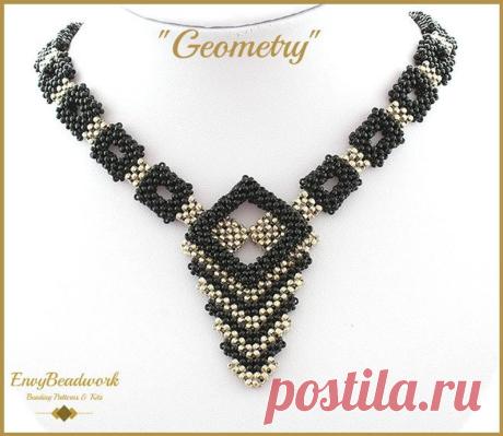 Beading Tutorial Geometry Necklace only | Etsy