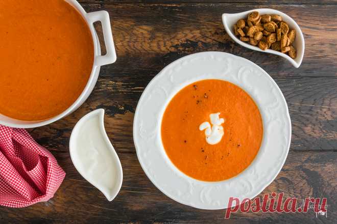 Восхитительно! Суп из печеных перцев, просто и вкусно! — Фактор Вкуса