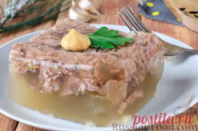 Рецепт: Холодец из свинины и говядины на RussianFood.com