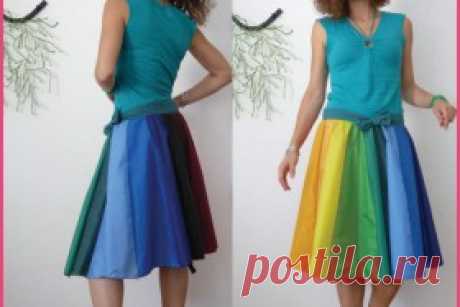 юбки из старого зонта