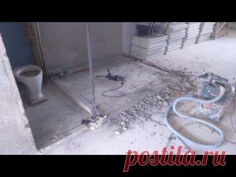 совмещенный сан узел часть 2 (рабочие моменты + слайд шоу)