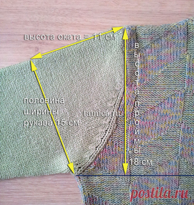 Как связать окат рукава (Уроки и МК по ВЯЗАНИЮ) — Журнал Вдохновение Рукодельницы