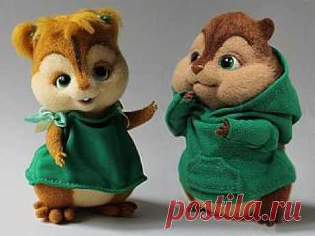 Мастер-класс «Бурундушка для бурундука» Мой МК Бурундук Теодор получил теплый прием, и многие рукодельницы поделились своими результатами валяния маленького музыканта. Этот заряд положительных эмоций сподвиг меня на создание подружки для Тео &#8211; Элеоноры. Прошу прощения за качество фото, снимала на губку для валяния :) Материалы и инструменты: шерсть как минимум двух цветов (Шампанское, Рыжий); выпуклые пуговки на ножке; проволока&hellip;