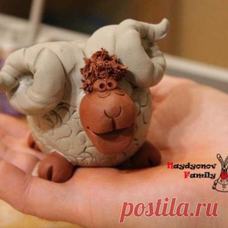 Новогодний мастер-класс «Барашество — няшество»: лепим из глины