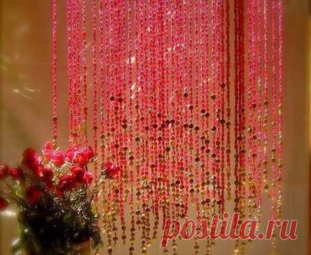 Шторы из бусин | Креативные идеи - для дома, для сада, вязание, шитье, описание моделей