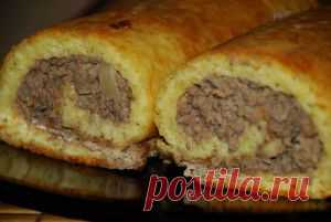 Картофельный рулет с мясом | Блог сайта "Коптим сами"