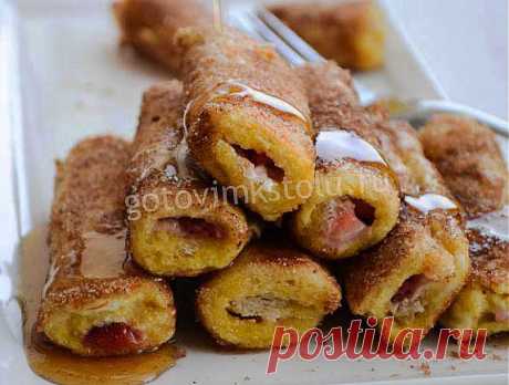 Французский тост с клубникой