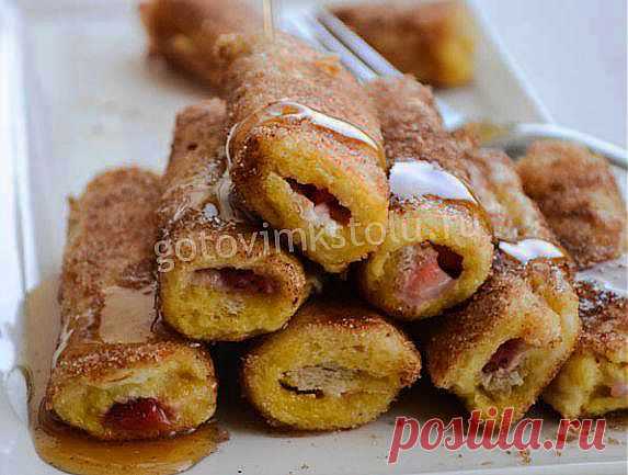 Французский тост с клубникой