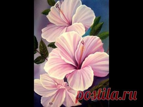 COMO PINTAR HIBISCOS