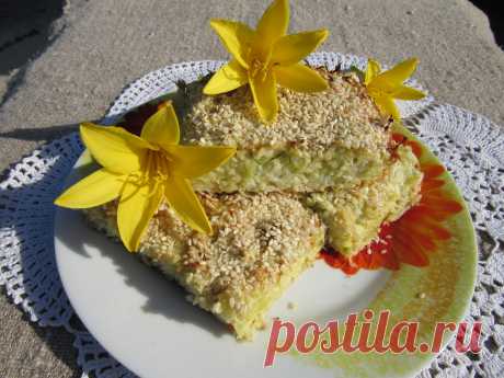 Капустная запеканка с кунжутом!