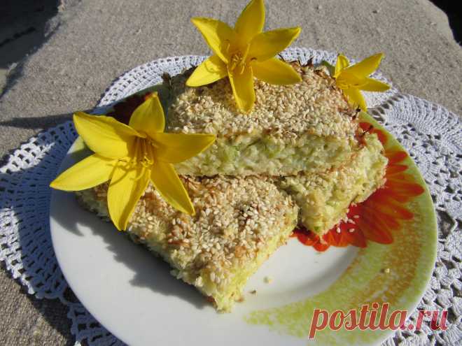 Капустная запеканка с кунжутом!